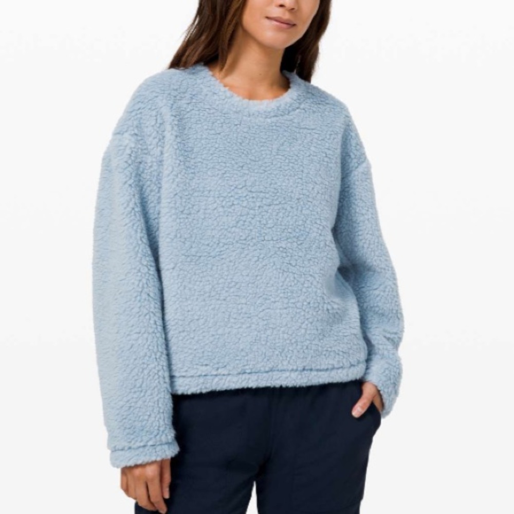Lululemon Wool Whenever Crew In Chambray | Size 6